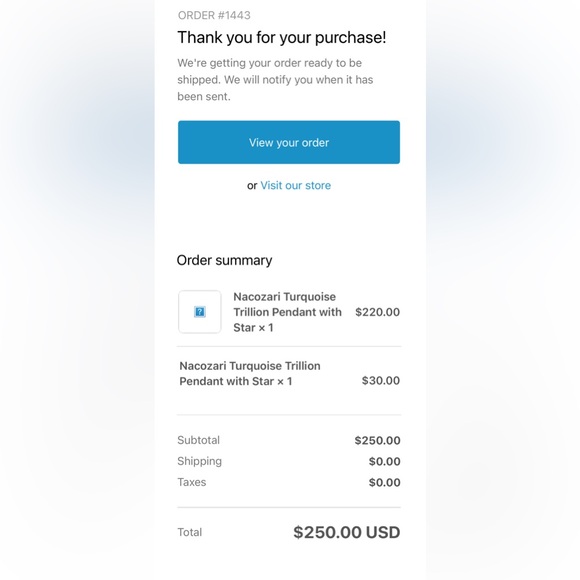 Silver Muse Nacozari Turquoise Trillion Pendant with Star - Picture 11 of 11